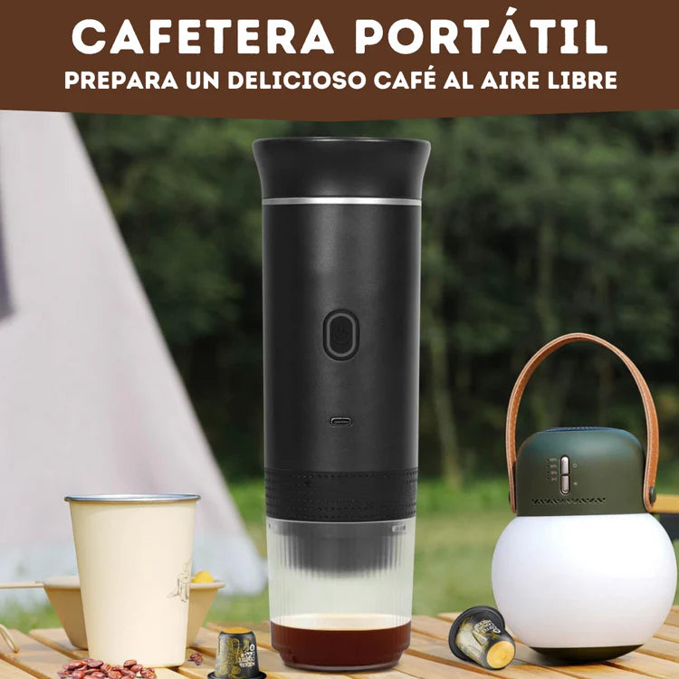 Cafetera Portátil con Sistema 3 en 1